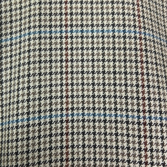 Cezar Del Prado Silk Wool Blend Houndstooth Two Button Blazer Sport Coat… - Picture 3 of 15